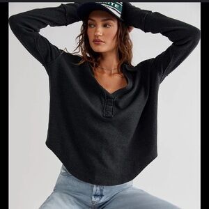 We The Free Dark Gray Knit Top